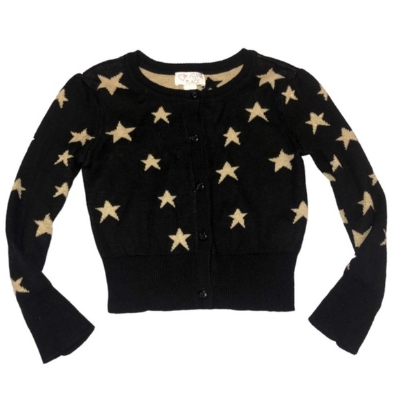 Children’s Place Girls Star Cardigan size L (10/12) - Picture 1 of 3